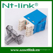 180 grados RJ45 Cat6 UTP 110 Keystone Jack